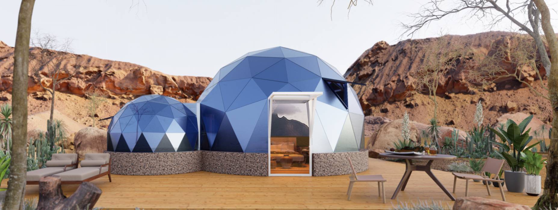 振安区球形智能光伏玻璃星空房